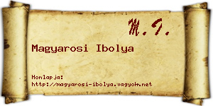 Magyarosi Ibolya névjegykártya