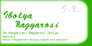 ibolya magyarosi business card